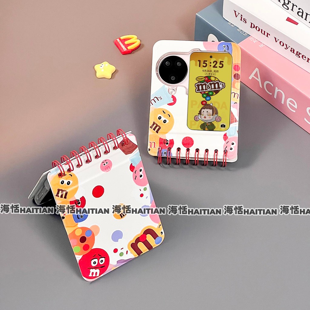 Ốp Điện Thoại Notebook Sáng Tạo Thích Hợp Cho Samsung Galaxy Zflip7 Hoạt Hình Dễ Thương Vỏ Bảo Vệ Z Flip 7 6 5 4 3 5G FE N3Flip MixFlip 2 Vỏ Gấp