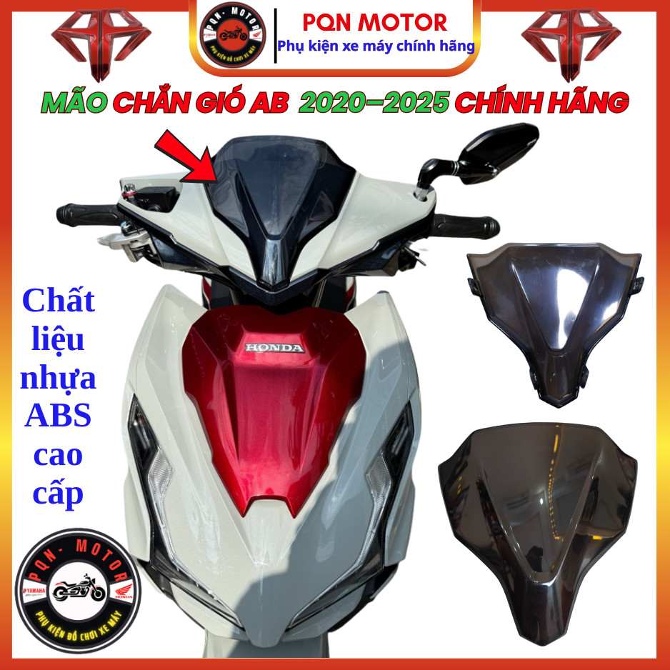 Mão Đầu Air Blade AB125, AB150, AB 2020–2025 Màu Đen Khói – Chắn Gió Độ ...