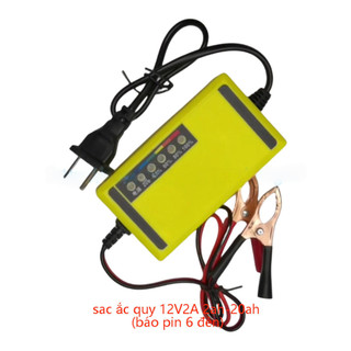 MOTEX Sạc Bình Ắc Quy 12V 2A Loại Nhỏ Tự Ngắt, Bộ Nạp Kích Bình Nước Axit Chì, Xe Máy, Xe Điện