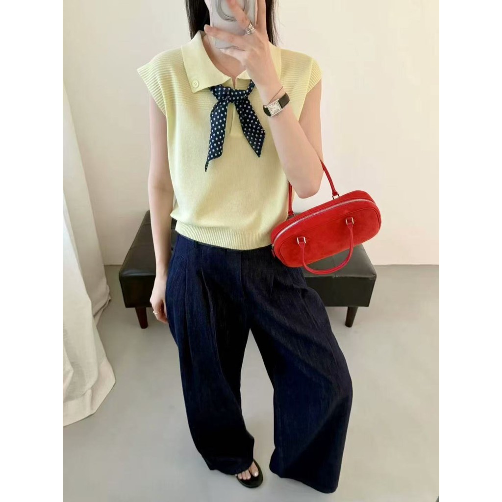SUXI Áo sơ mi nữ rộng rãi style cổ điển, phù hợp mùa hè
