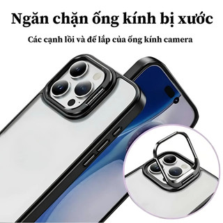 Ốp Lưng iPhone Hỗ Trợ Sạc Không Dây Kèm Cường Lực Bảo Vệ Camera Trong Suốt - iP X/XS/11/12/13/14/15/16/17/Plus/Pro/Max