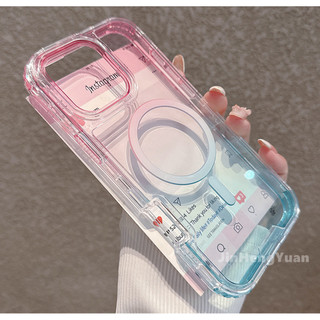Ốp bảo vệ cao cấp ba trong một Gradient lỗ lớn đầy màu sắc cho IPhone 16 15 14 13 12 11 Pro Max Plus Vỏ chống rơi bao gồm tất cả