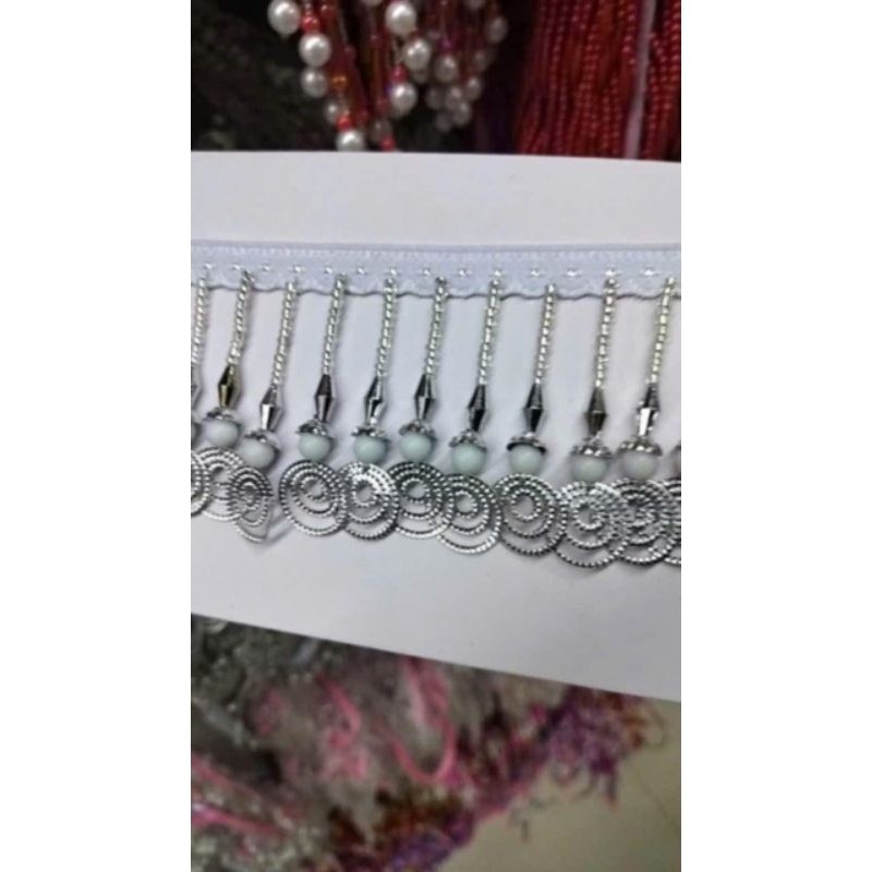 (1m) xèng thổ cẩm xèng mắt công, xèng núi, xèng cao cấp dùng để gắn đồ dân tộc, đạo cụ phụ kiện