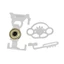 Bộ điều khiển bánh xe trò chơi đua GODD cho bộ điều khiển vô lăng Mini 360 thay thế trò chơi Racing Wheel Phụ kiện chơi game