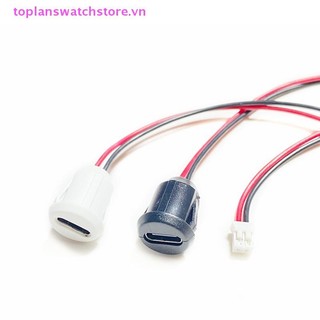 Toplanswatchstore USB-C 2Pin Ổ cắm sạc dòng điện cao USB Type C Đầu nối nữ chống nước VN