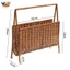 Sách Tạp Chí Giá Giỏ Đứng Kệ Mây Nhìn Mộc Mạc Dây Kim Loại Khung Báo Giá Đỡ Để Trang Trí Nhà Cửa Thiết Thực