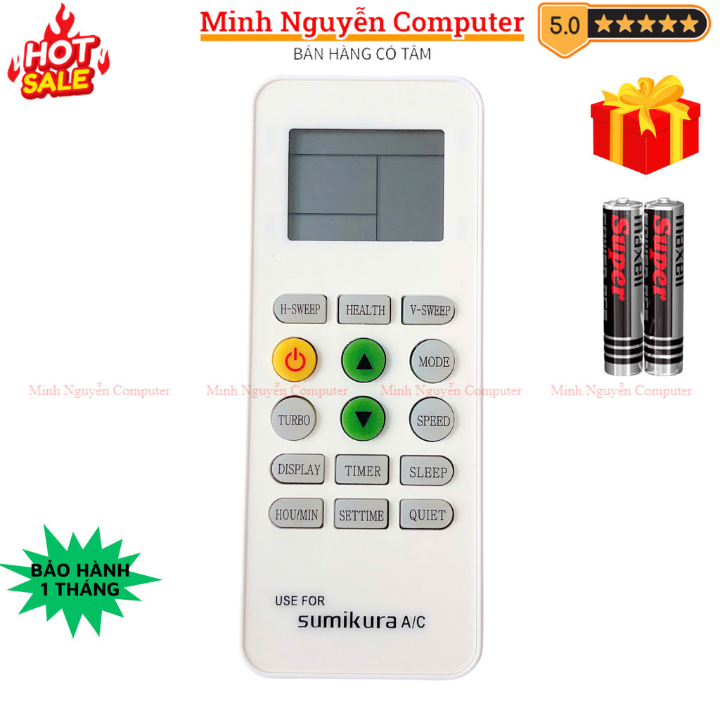 Điều khiển điều hòa SUMIKURA Mã 03, remote máy lạnh SUMIKURA APS