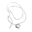 BTF Thép Titan Trái Tim Mặt Dây Chuyền Vòng Cổ Choker Trái Tim Mặt Dây Chuyền Xương Đòn Dây Xích