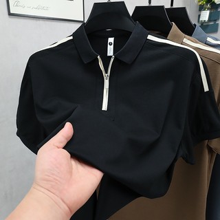 Áo sơ mi polo ve áo ngắn tay phiên bản Hàn Quốc dành cho nam