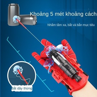 [COD] Găng tay bắn tơ Spider Man cho bé – đồ chơi Người Nhện có giác hút, dây tơ dài, kèm 3 tên nhện tặng kèm