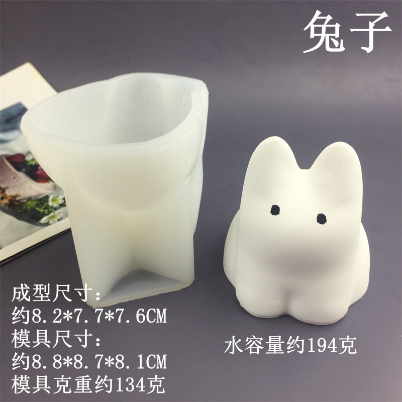 Hoạt Hình Capybara Sữa Rồng Psyduck Thỏ Khuôn Silicon Mousse Bánh Pudding Phô Mai Khuôn Socola