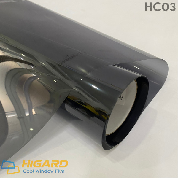 Phim cách nhiệt Xám Khói Nhạt chống nắng, cách nhiệt, dán kính chống UV, IR Cao Cấp HC03 khổ 1.52m