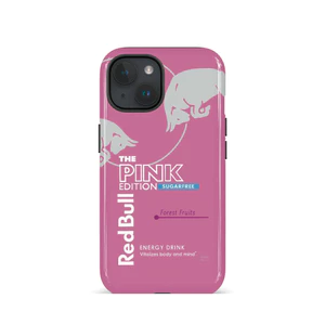 F1 RED BULL, Ốp Điện Thoại Nền Màu Hồng Cho iPhone16PM 15ProMax 11Pro 12MINI SAMSUNG S22 / 23 / 24 / 25 13plus 7 / 8 SE XS XR Vỏ Bóng 2 Trong 1