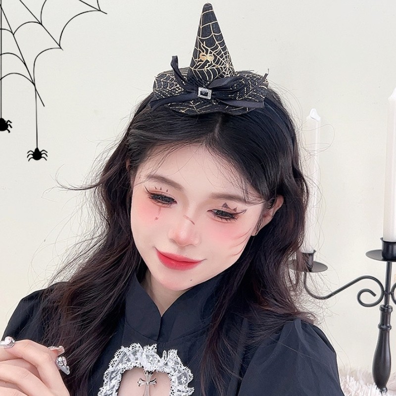 Lễ hội Halloween - Bộ phụ kiện đầu lâu, mũ bí ngô và phù thủy