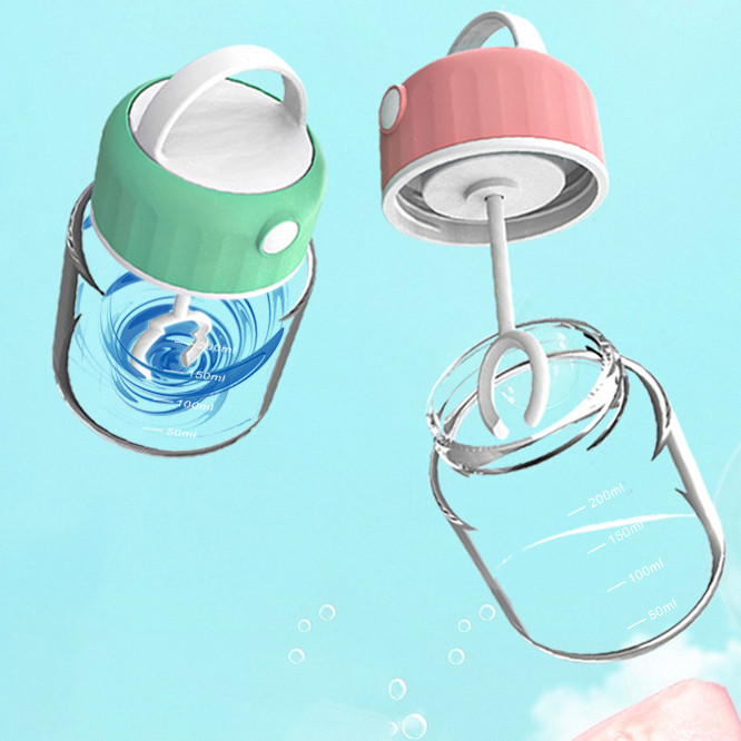 BH2 Điện Cà Phê Tự Động Khuấy Thủy Tinh Sữa Bột Sữa Lắc Protein Bột Trộn HB2