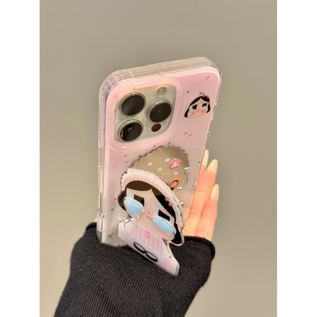 【✨Spot】[Ốp điện thoại trẻ em khóc màu hồng]ốp lưng iphone 16pro /Apple 15promax /14plus, chống sốc