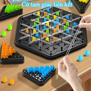 【BabyJoy】Bộ cờ xếp hình tam giác,Cờ tam giác liên kết,Đồ chơi xếp hình logic cho trẻ em,xếp hình cho bé