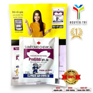 GA3 Tím ProGibb 40% SG (Gói 2.5g) Sumitomo - Hàng Chuẩn Mỹ (OMRI), Kích Thích Ra Hoa,