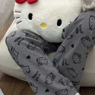 Quần Dài Ống Rộng Dễ Thương Hoạt Hình Dành Cho Nữ Dễ Thương