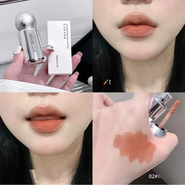 AMUSE LIVE Star Flash Galaxy Silver Tube Lip Gloss Lip Mud Matte Velvet Son môi lâu trôi