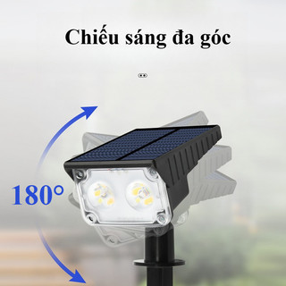 Đèn LED năng lượng mặt trời - Thiết kế hiện đại, chống nước vượt trội, chiếu sáng sân vườn 7-10h