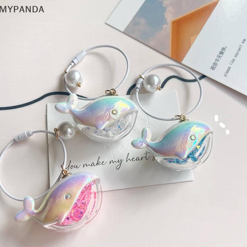 MYPANDA Cá Voi Dễ Thương Cá Heo Móc Khóa Động Vật Biển Búp Bê Xe Móc Khóa Phụ Kiện Dành Cho Nam Nữ Túi Đôi Trang Sức.
