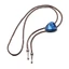 FF Dây da PU ngoài trời Bolo Tie Đóng cửa hợp kim Đá ngọc lam