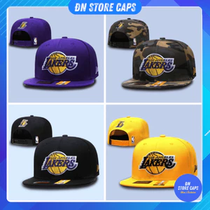 Nón kết SnapBack Lakers, mũ HIPHOP bóng rổ thể thao NBA dành cho nam nữ phong cách Châu Âu - MD217