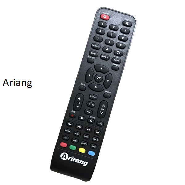 tay điều Khiển remote từ xa tivi Arirang Chính hãng-kèm pin-tay đầu bấm tivi Ariang chính hãng