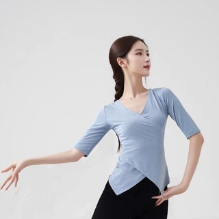 Bộ đồ luyện tập múa cổ điển Trung Quốc che phủ, tay giữa, phù hợp huấn luyện múa hiện đại