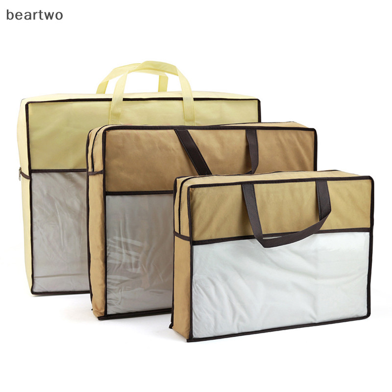 < Beartwo > Túi đựng quần áo Quilt Chăn chăn bông Dung tích lớn Túi Sorg Tủ quần áo chống bụi Bảo quản dưới giường Tổ chức chống ẩm Đẹp