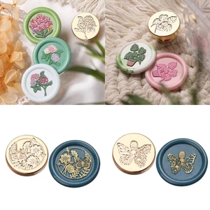 SA Tỏi Sáp Con Dấu Tem Cho Thẻ Thêu Sò Trang Trí Xe Đạp Niêm Phong Sáp Tem