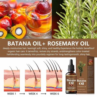 NEW 2PCS Batana Oil with Rosemary for Hair Growth 30ML