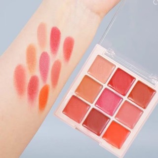Bảng Son Môi CARMELA 9 Màu ❈ ❈ 🍎 9 🍒 ✸ ❈ ❈ Matte Lâu Dài color Studio Stage Son Môi Nhiều Màu Trang Điểm Nghệ Sĩ Trang Điểm Môi Đặc Biệt