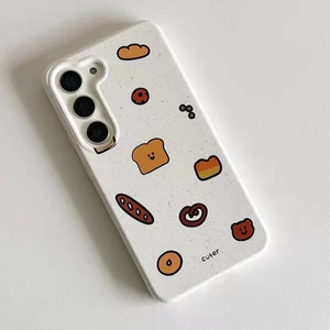 Vỏ cặp đôi màu trắng chống sốc đáng yêu cho Samsung s22 s22plus ultra Girly S23 S23Plus s23fe s24 s24plus s24ultra Ốp điện thoại