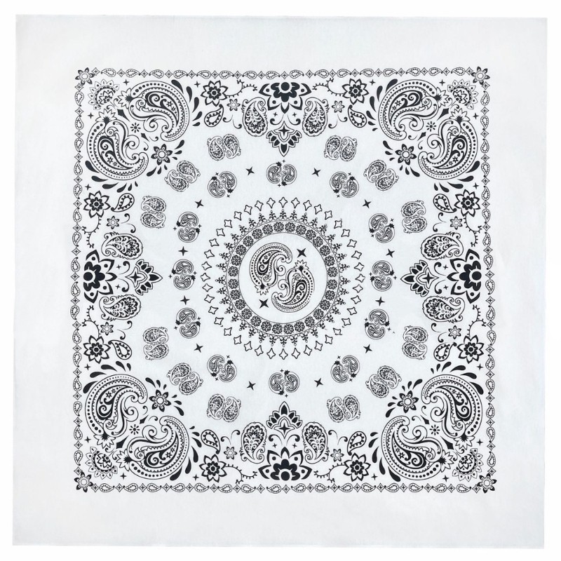 Floral Bandana Head Scarf Hip Hop Halloween Turbans Head Scarf for Rapper