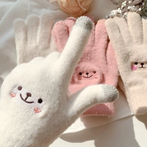 Găng tay len, bao tay len nữ AAA iLita ngón tay chạm màn hình cảm ứng dày giữ ấm chống nắng Touchscreen Gloves