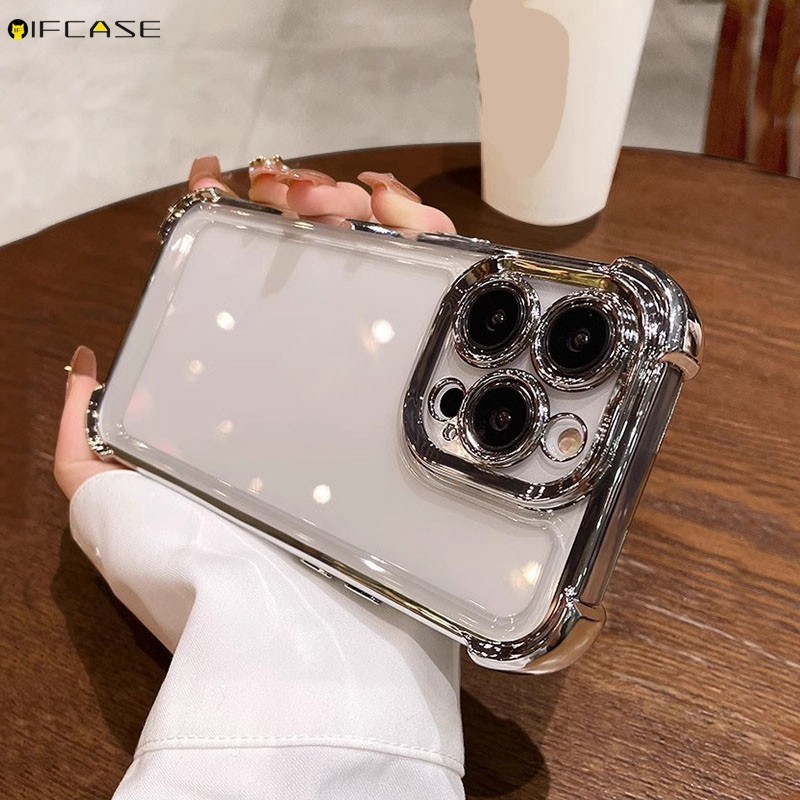 Dành Cho Redmi 13 13C 12 12C 4G 11A 10 Power 10C 9 Prime 9A 9T 9i Vỏ Điện Thoại Bốn Góc Chống Rơi Chống Sốc Với Ống Kính Máy Ảnh Mạ Phim Vỏ Mềm Trong Suốt Ốp Lưng