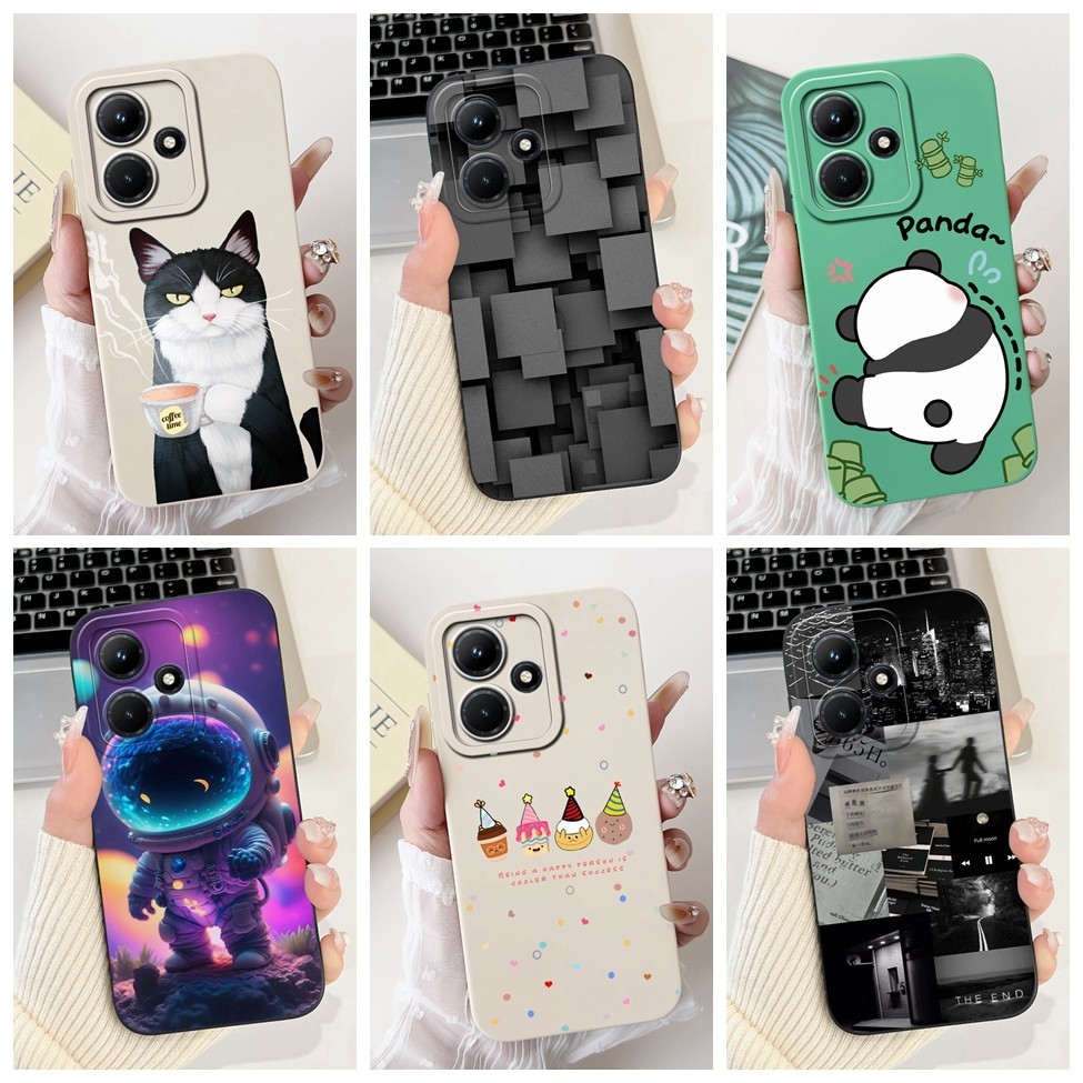 Ốp điện thoại Infinix Hot 30 X6831 Hot 30i X669 30Play NFC X6535 Vỏ điện thoại silicon hình mèo dễ thương thời trang thẩm mỹ