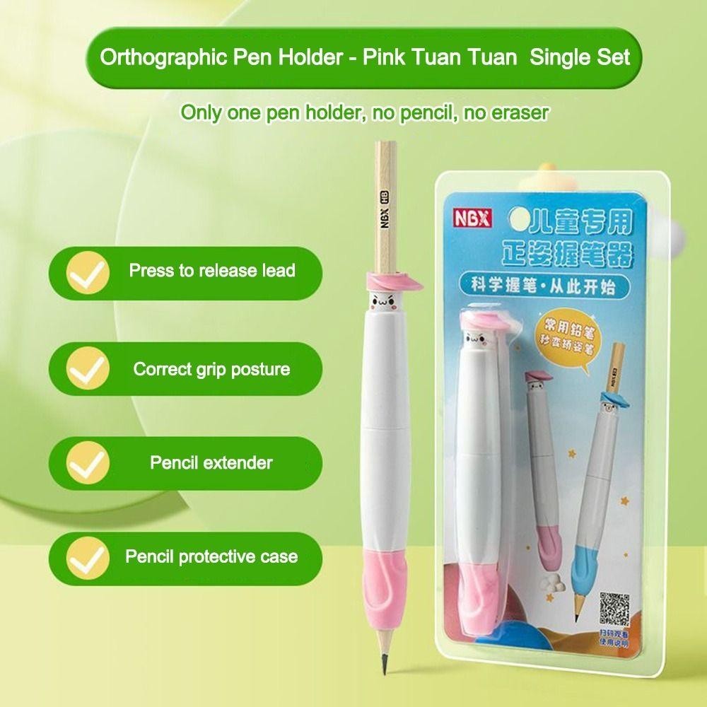 TUYỆT VỜI Hỗ Trợ Grip Corrector, Viết Huấn Luyện Chỉnh Sửa Tư Thế Di Động Bút Chì Cầm Huấn Luyện, Bút Chì Đa Năng Chống Trơn Trượt Trẻ Em Viết Tư Thế Bút Học Sinh