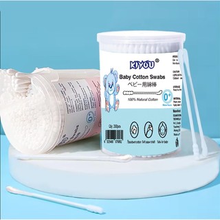 Tăm bông sơ sinh Kiyou đầu nhỏ, đầu dẹt và đầu xoắn tăm bông vcoool mềm mại cho bé shop BeeOn