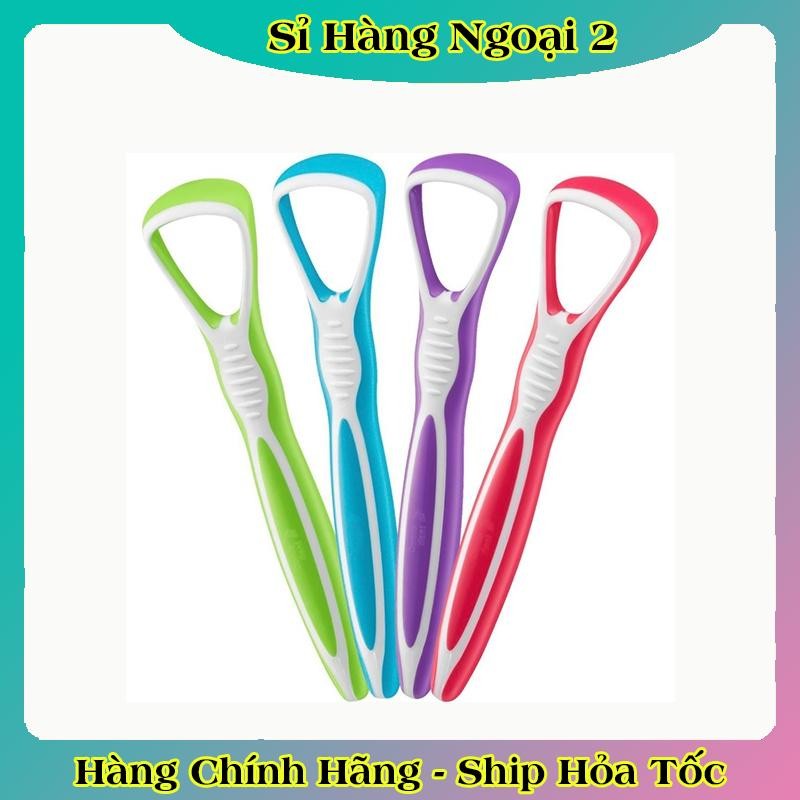 Cây cạo lưỡi, vệ sinh lưỡi Dontodent bằng nhựa, cao cấp, cho người lớn của Đức - Đủ Bill