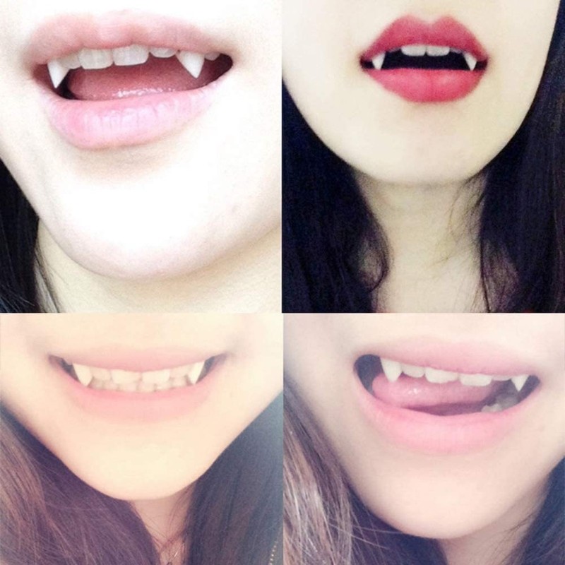Halloween Ma Cà Rồng Răng Fangs Răng Giả Chống Đỡ Đảng Trang Phục DIY Cosplay Đạo Cụ