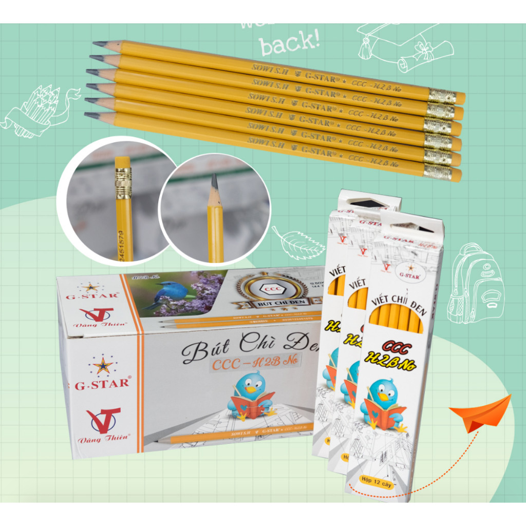 Ảnh Bút Chì Deli 37013 -Việt Hà - Độ Đậm 2B - HB 2