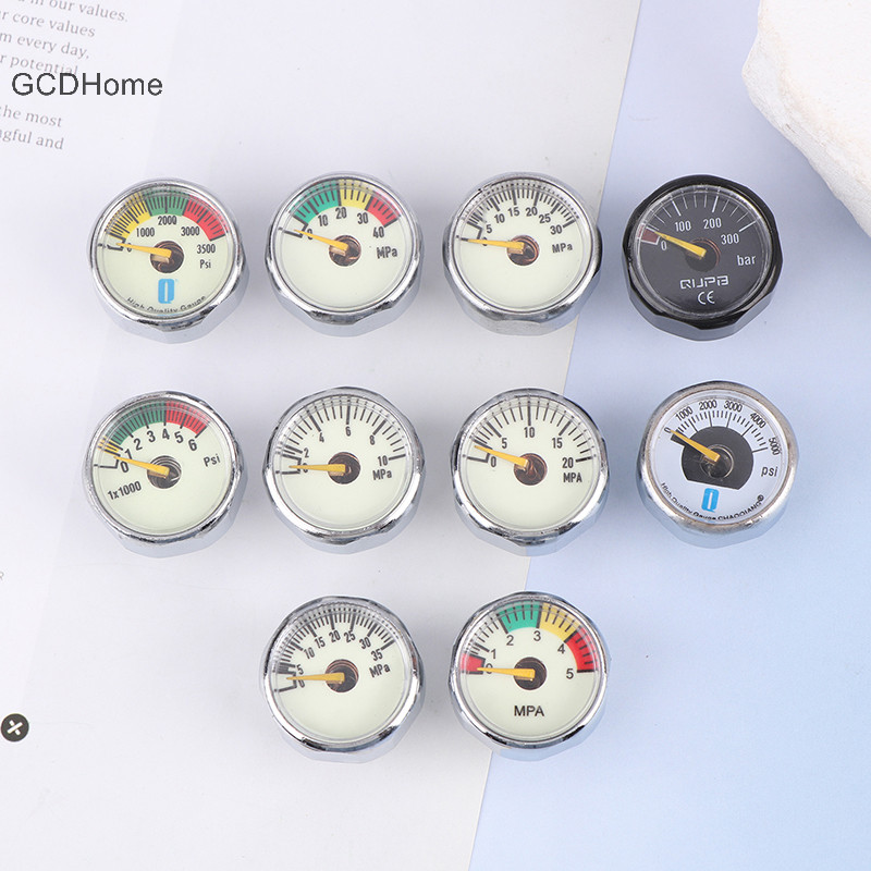 Đồng hồ đo áp suất siêu nhỏ GCDHome | Chủ đề M10 M8 | 5mpa 10MPA 20MPA 30MPA 35MPA 40MPA 300BAR 3500PSI 5000PSI 6000PSI HOT