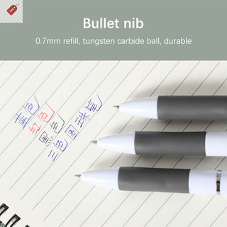 Alik 3 Màu Trong 1 Bấm Bút Bi Cổ Điển Bút Bi Wrig Bút Văn Phòng Trường Văn Phòng Wrig Văn Phòng Phẩm Đỏ Đen Xanh 0.7mm Bút VN