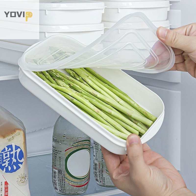Yovip Nhật Bản Hộp đóng gói thịt Thực phẩm Tủ lạnh Bảo quản trái cây Bảo quản rau củ Chuẩn bị mảnh VN hộp chia