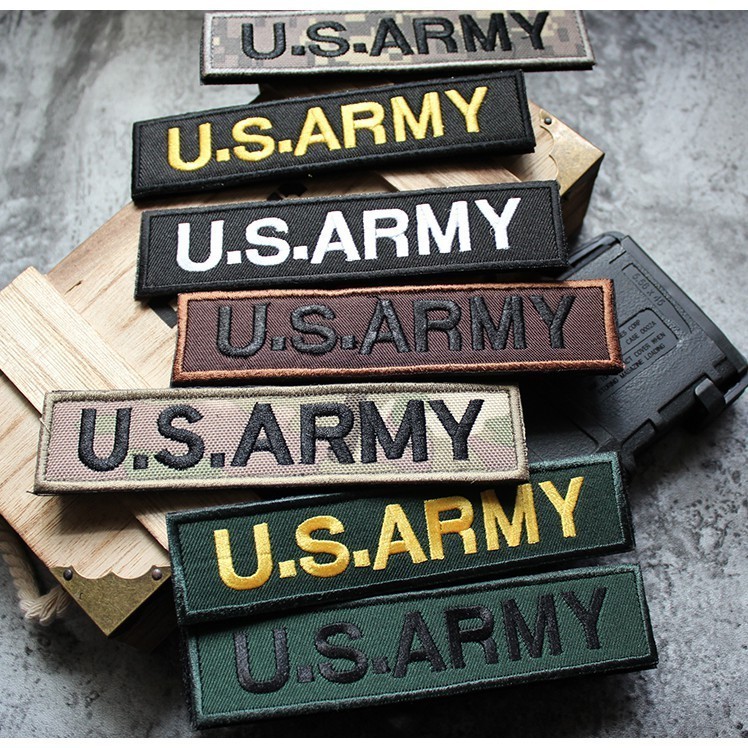 Patch_miếng dán velcro vải logo U.S.Army_retro