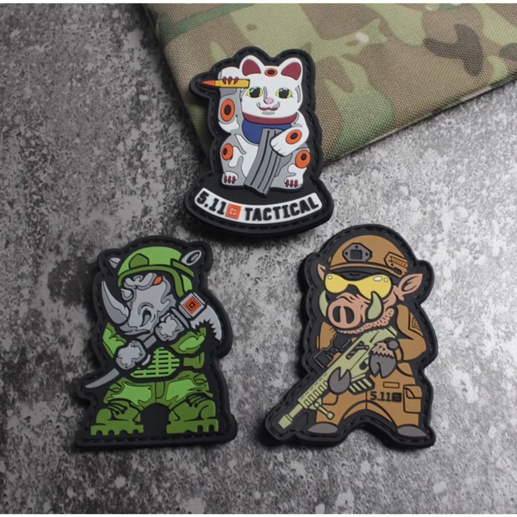 Patch_miếng dán velcro PVC 5.11_retro
