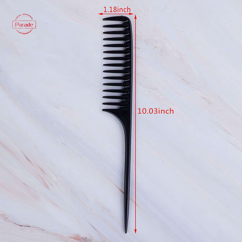 Diễu Hành 1 Đầu Đuôi Lược Salon Bàn Chải Tóc Dụng Cụ Làm Tóc Diy Tóc Rộng Răng Lược VN